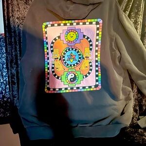 Whatever forever, Simpson Garfield combo hoodie, rare 2x